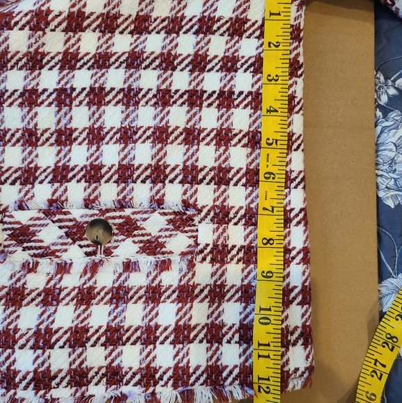 NWT Ann Taylor Cropped Tweed Fringe Blazer - Picture 7 of 8